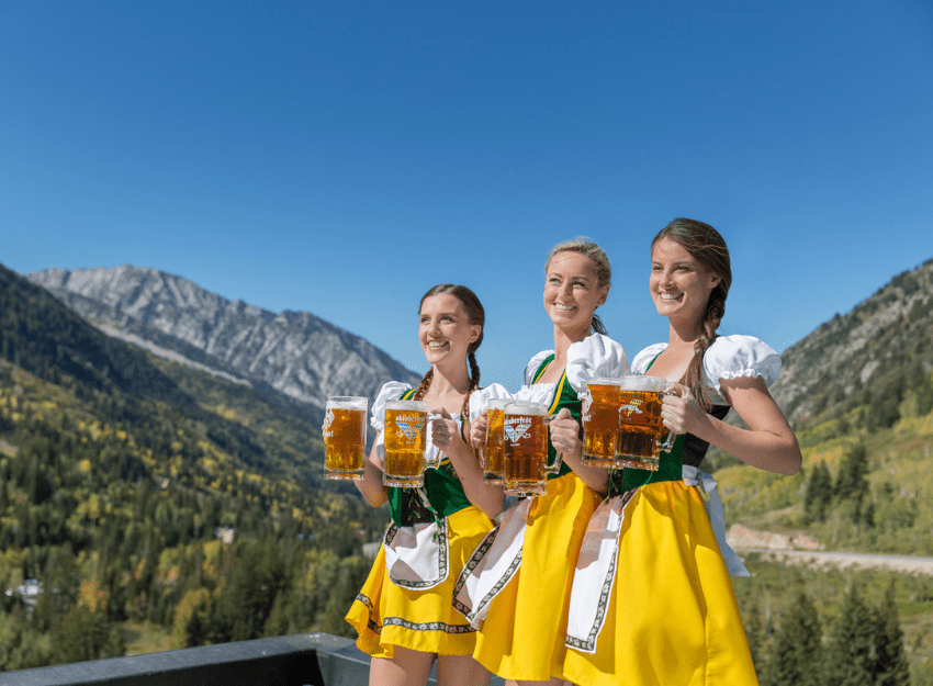 Oktoberfest at Snowbird is one of Utah's signature fall activities. 